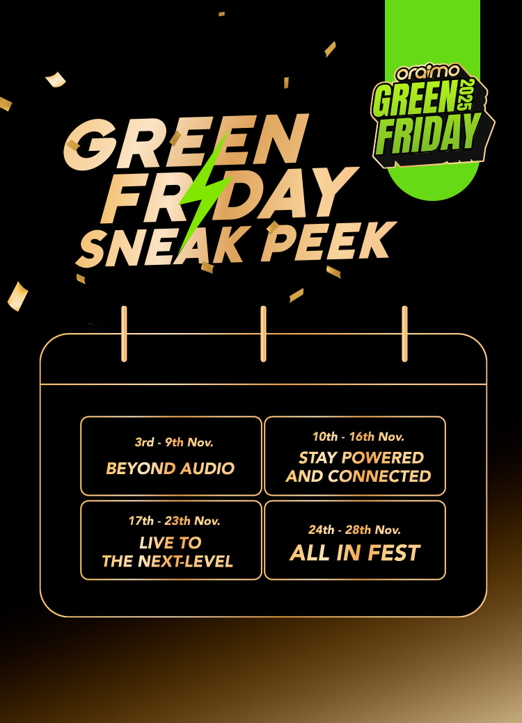 oraimo Nigeria 2025 Green Friday Preview