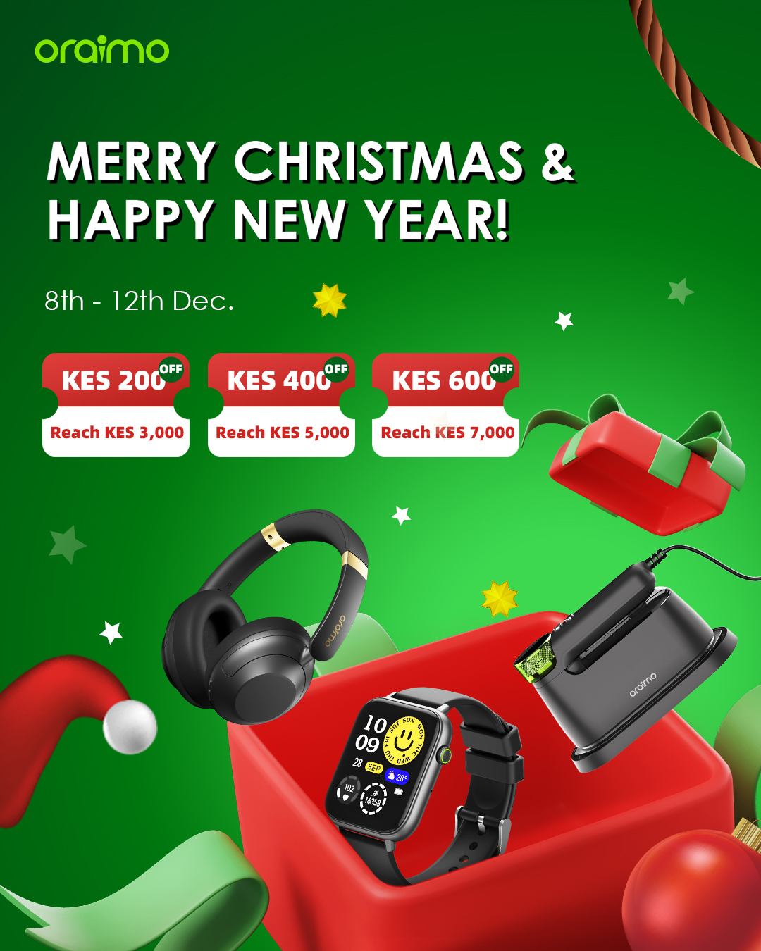 2025 oraimo christmas holiday