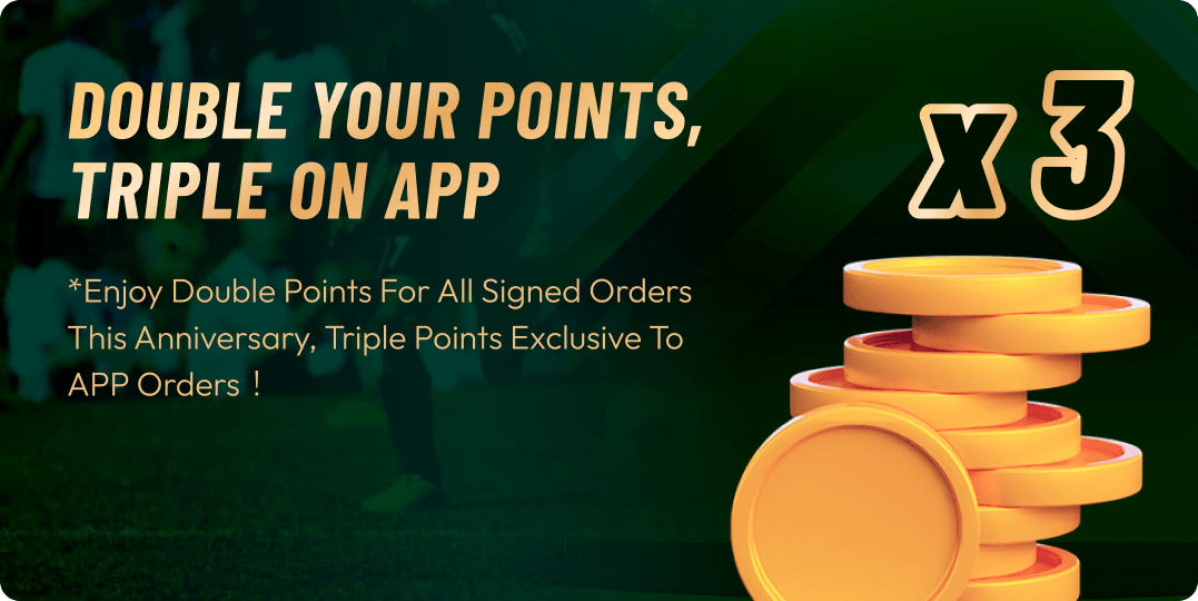 Double your points, triple on App