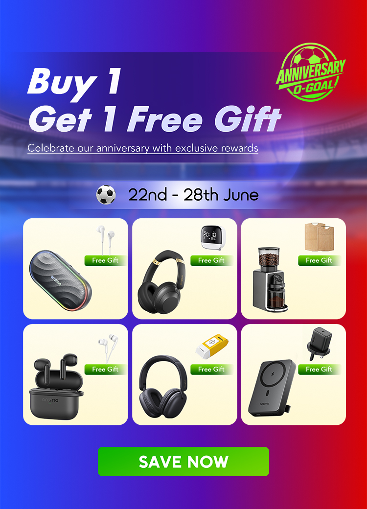 oraimo 5th anniversary buy 1 get 1 free gift