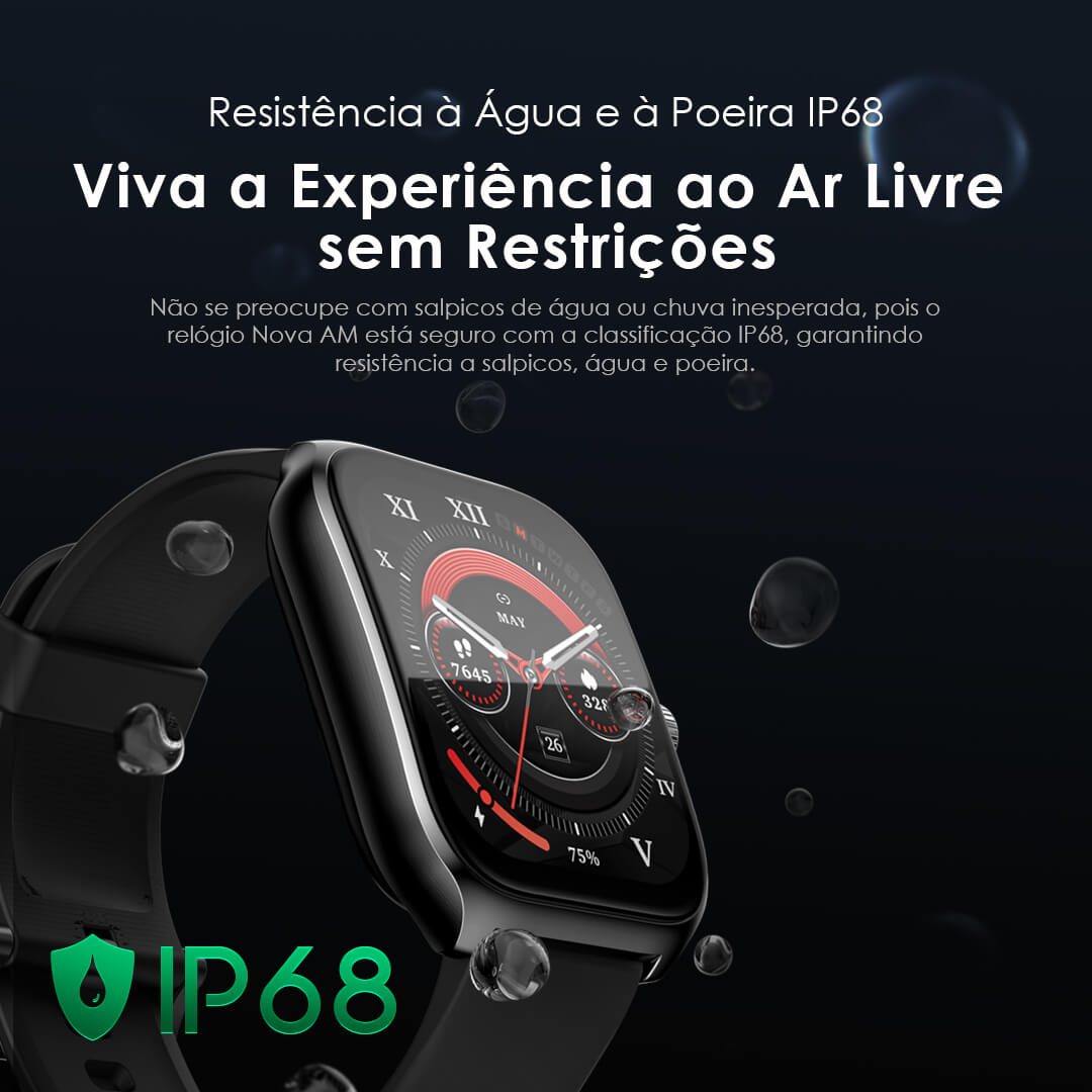 Watch Nova AM OSW-812 IP68 water and dust resistant