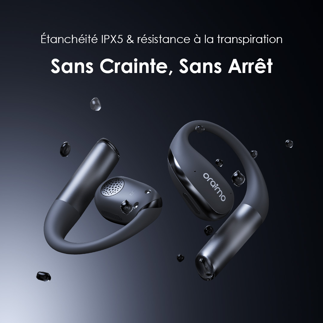 Oraimo Écouteurs Open Ear True Wireless OpenArc OPN 675 IPX5