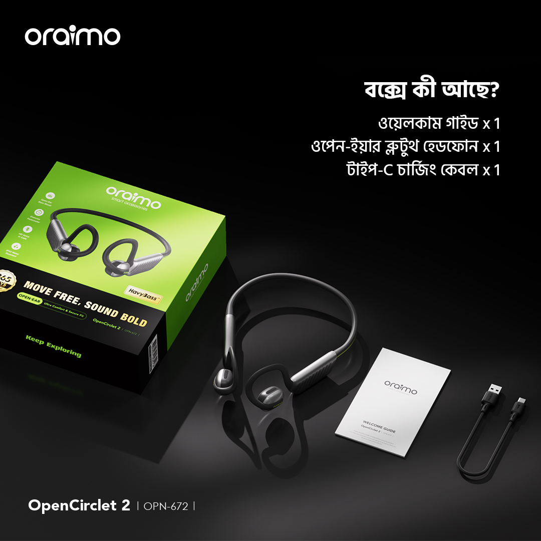 ওপেন-ইয়ার হেডফোন OpenCirclet 2 OPN-672 package