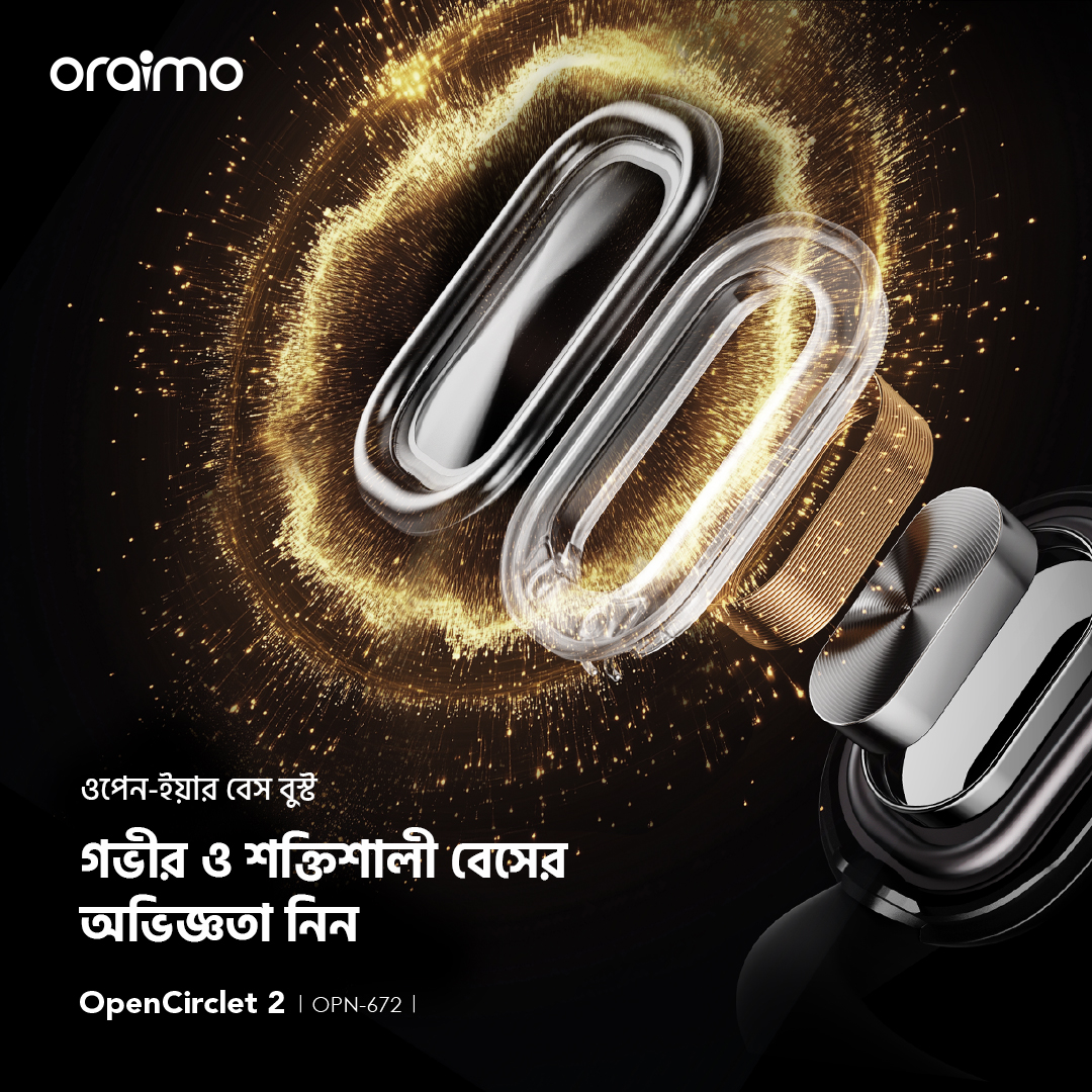 ওপেন-ইয়ার হেডফোন OpenCirclet 2 OPN-672 ওপেন-ইয়ার বেস বুস্ট