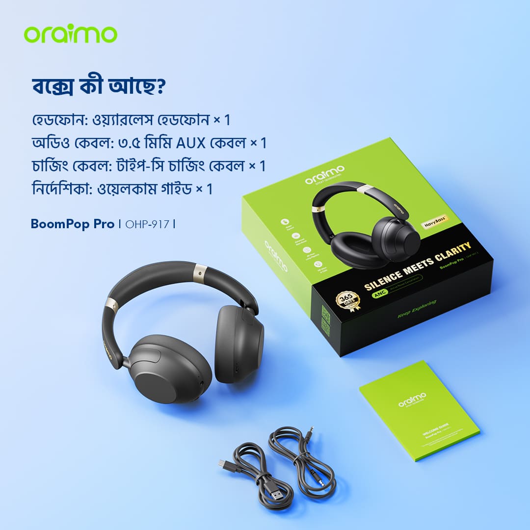 Oraimo Headphone BoomPopPro OHP-917-bd-package