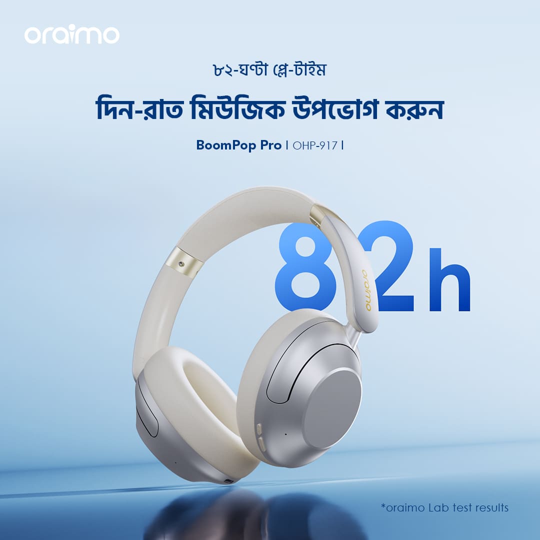 Oraimo Headphone BoomPopPro OHP-917-bd- Long Playtime 