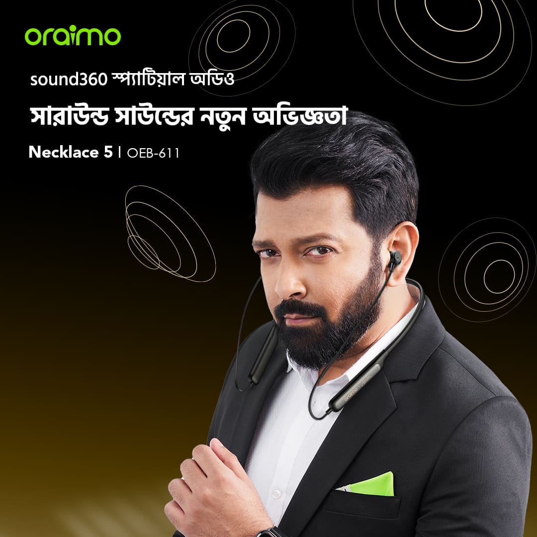 oraimo Earphone-necklace 5-OEB-611-8-sound360 audio oraimo Earphone-necklace 5-OEB-611-8-sound360 audio