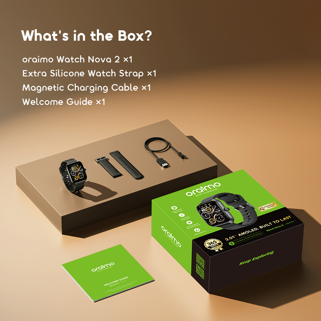 oraimo watch nova 2 smart watch OSW-814 package 11 oraimo watch nova 2 smart watch OSW-814 package 11