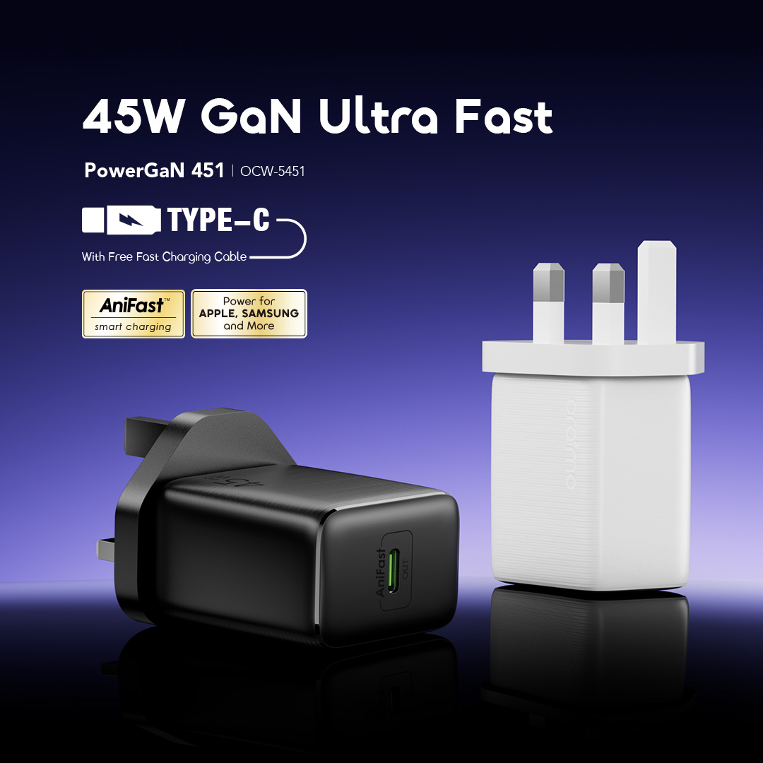 oraimo wall charger powergan 451  ocw-5451u 