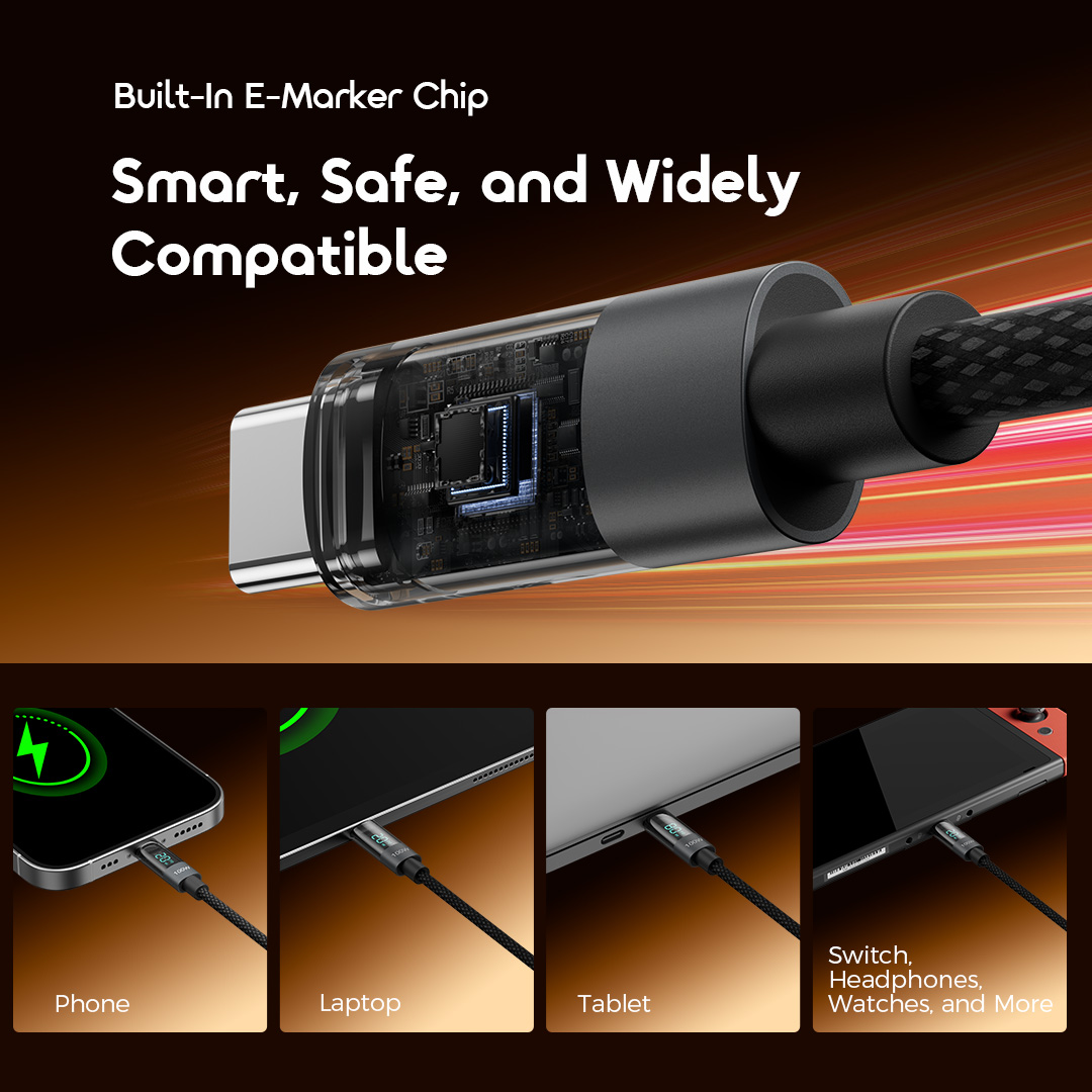 oraimo Data Cable DigiLine OCD-175CC 7 Built-in E-Marker Chip