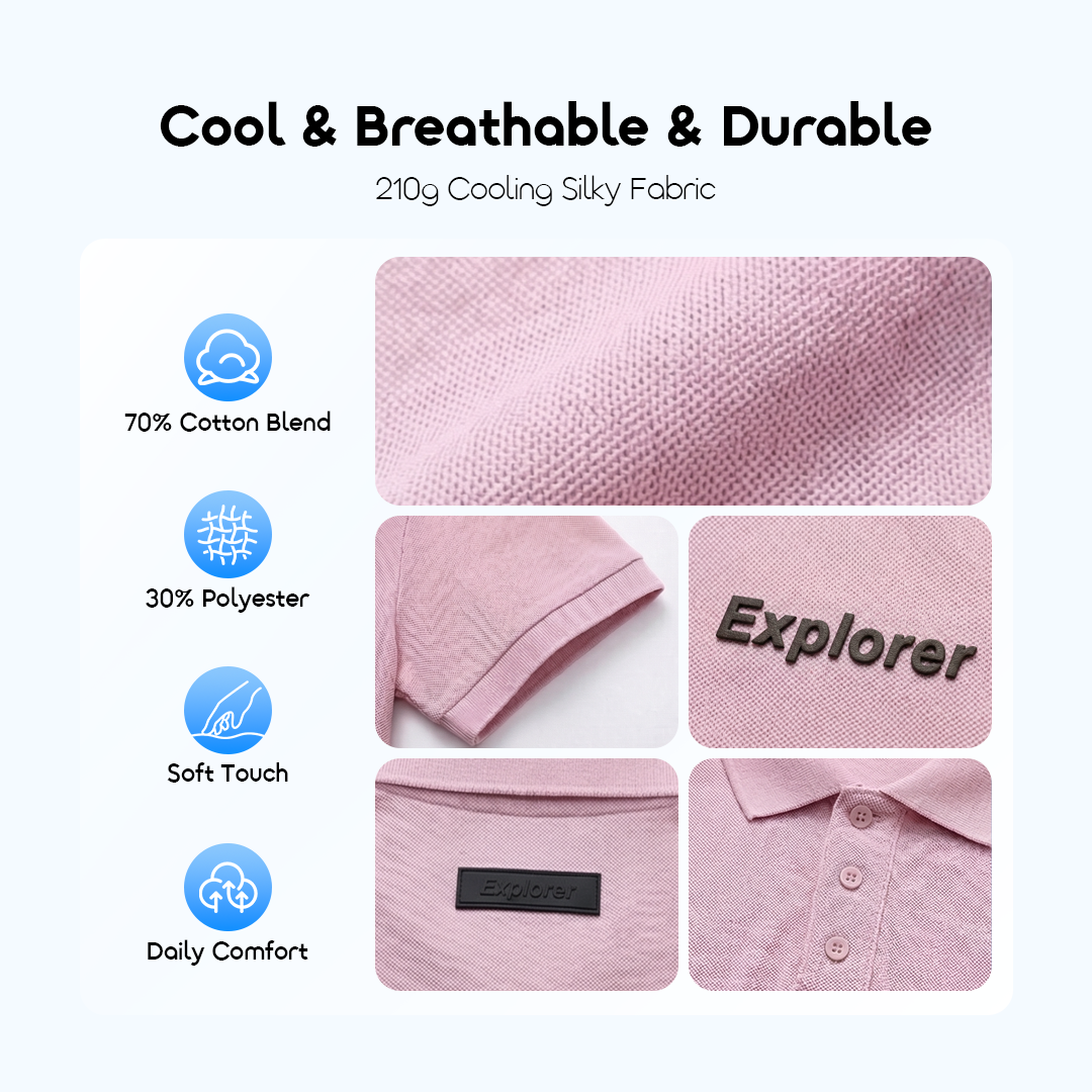 oraimo Polo Shirt EcoLuxe OHDP-001 3 Cool & Breathable & Durable oraimo Polo Shirt EcoLuxe OHDP-001 3 Cool & Breathable & Durable