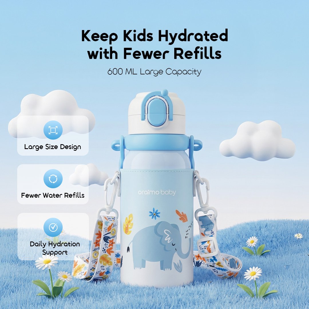 oraimo baby Insulated Water Bottle for Babies and Toddlers Dual Therm OBF-533A 03 Large Capacity