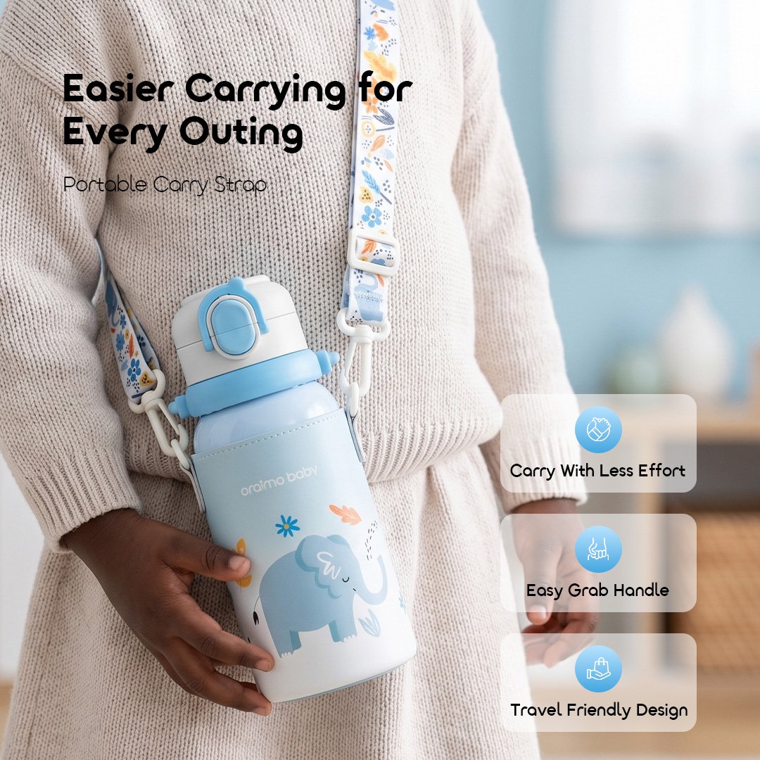 oraimo baby Insulated Water Bottle for Babies and Toddlers Dual Therm OBF-533A 07 Portable Design