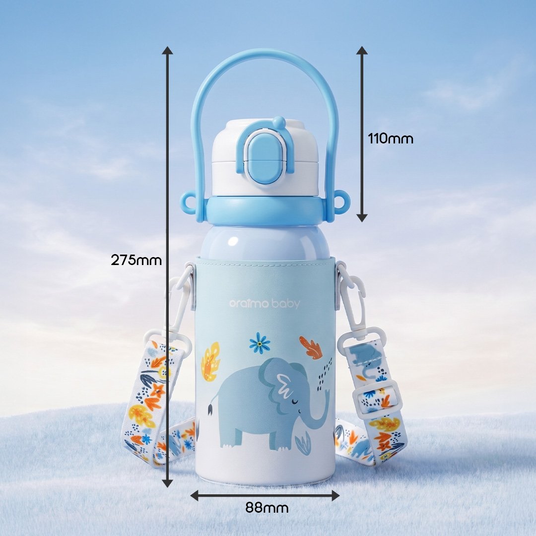 oraimo baby Insulated Water Bottle for Babies and Toddlers Dual Therm OBF-533A 08 Product Dimensions
