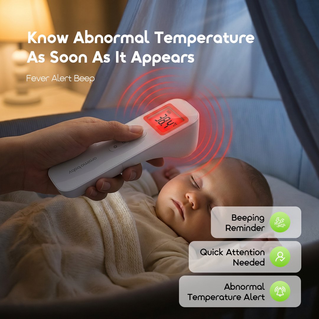 oraimo baby Forehead Thermometer for Kids TempEase OBC-551A 05 Fever Alert Beep oraimo baby Forehead Thermometer for Kids TempEase OBC-551A 05 Fever Alert Beep