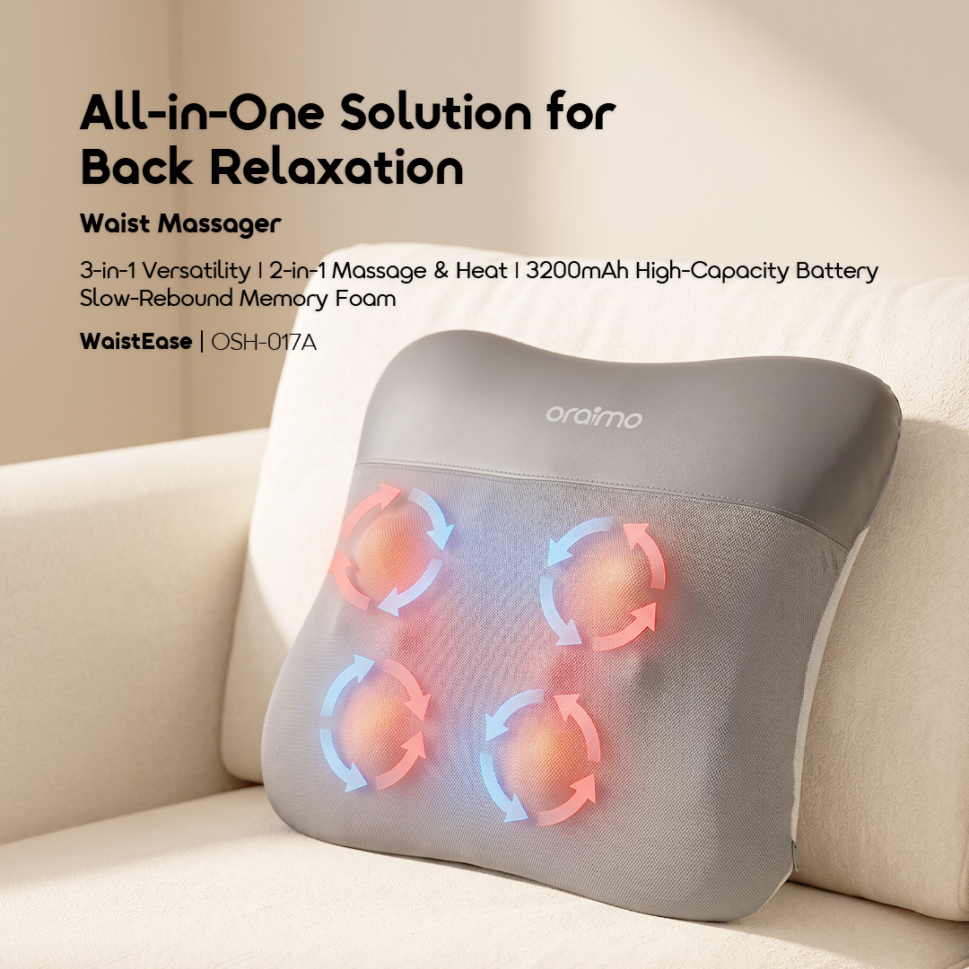 oraimo WaistEase 2-in-1 Versatility Waist Heat Massager