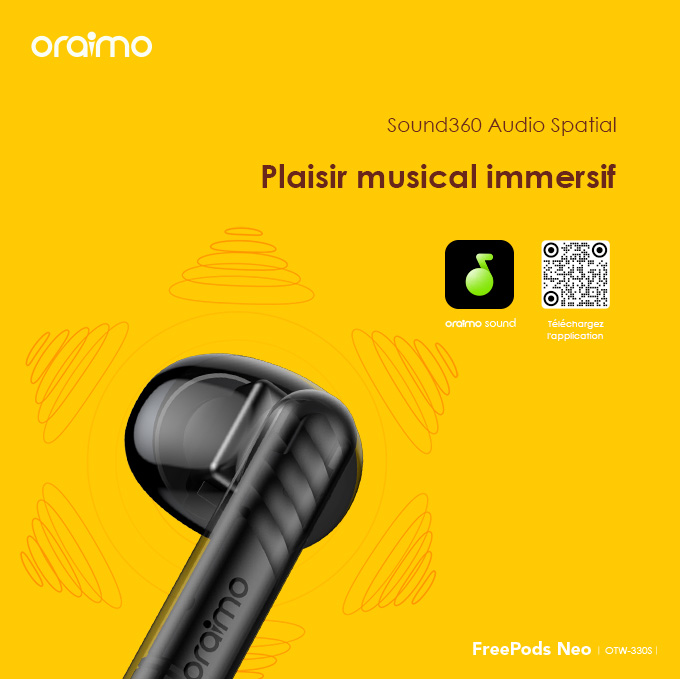 oraimo FreePods Neo Écouteurs intra-auriculaires sans fil - Edition spéciale