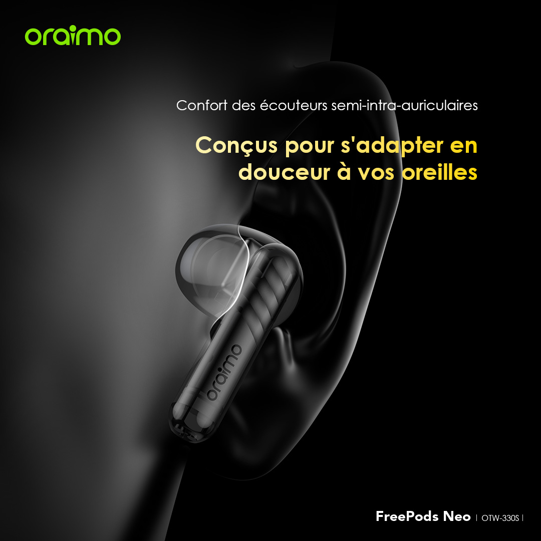 oraimo FreePods Neo Écouteurs intra-auriculaires sans fil - Edition spéciale