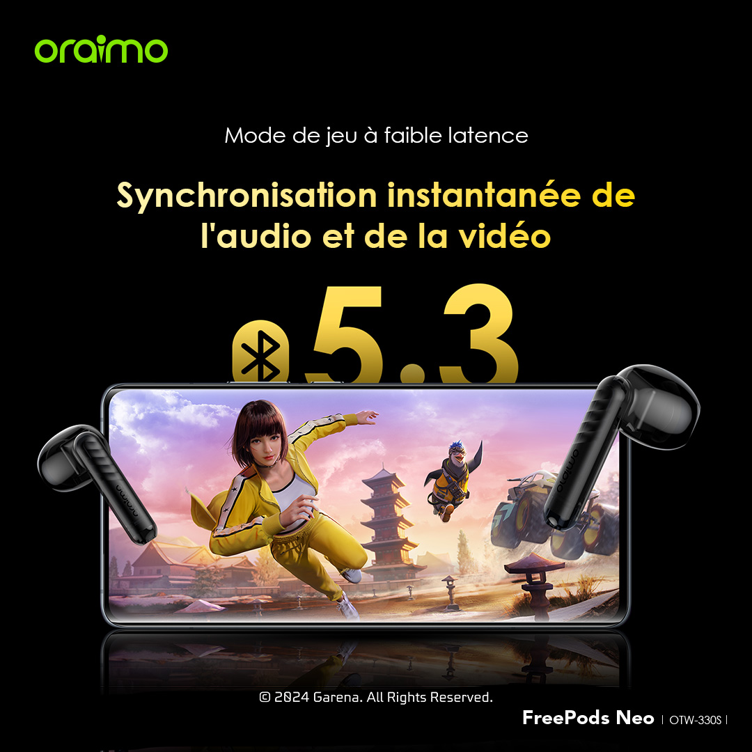 oraimo FreePods Neo Écouteurs intra-auriculaires sans fil - Edition spéciale