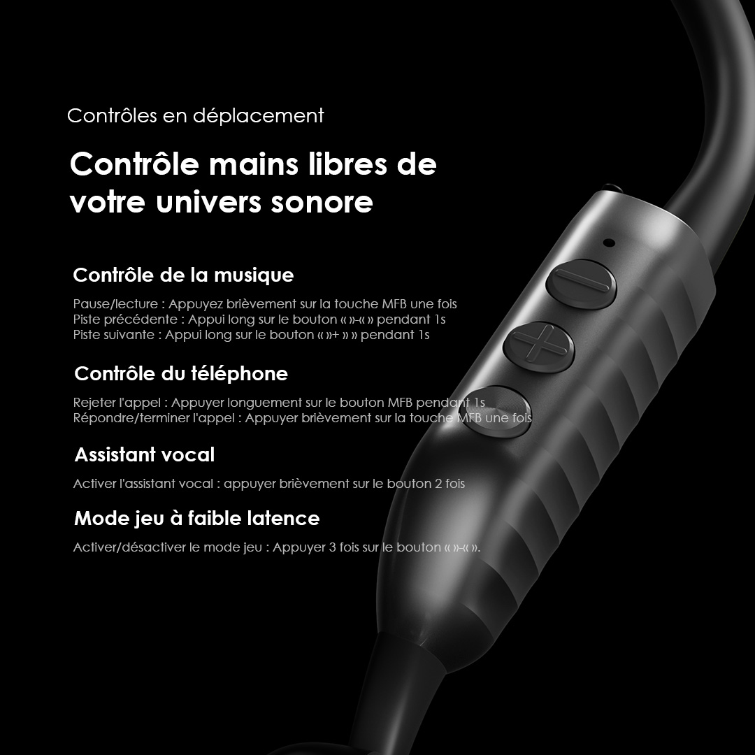 Produit oraimo OpenCirclet 2 IPX5 Steps Tracking Open-Ear Headphones