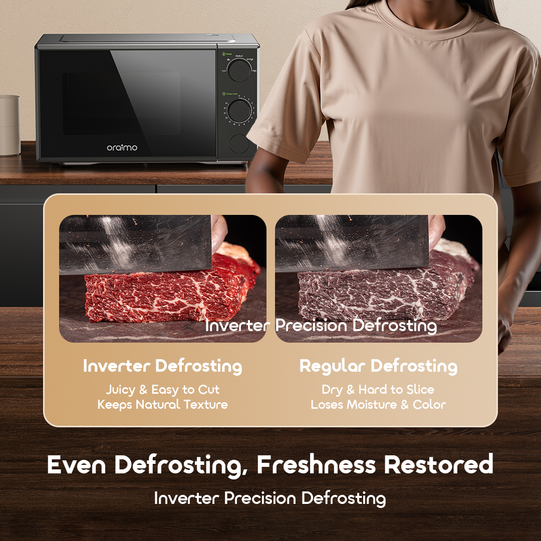 oraimo-Microwave-Oven-InfiWave-Lite-OMO-221A-7 Freshness RestoredInverter Precision Defrosting