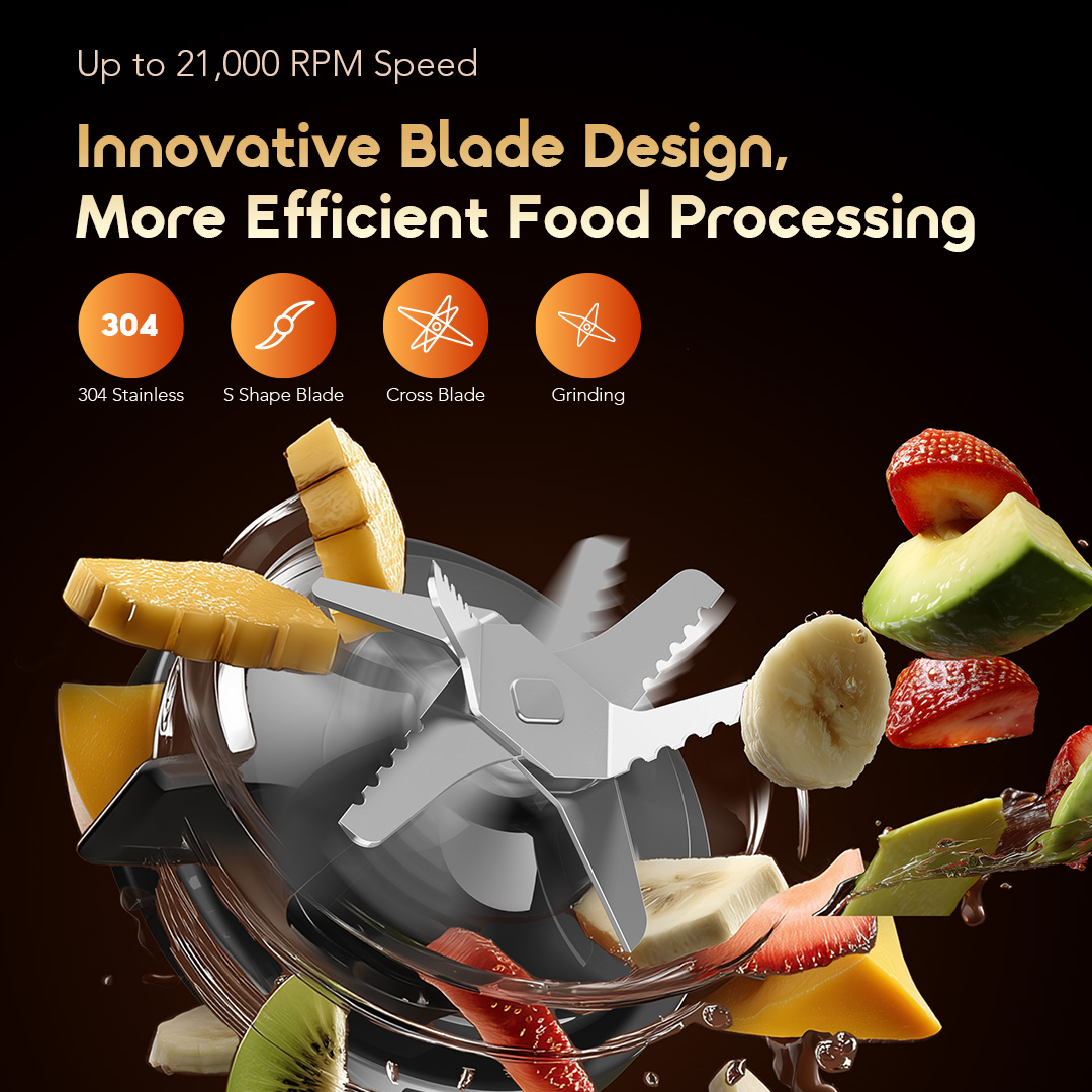 Oraimo OmniBlend OBL-581A 1500W 4-in-1 Multifunctional Blender 11 Multifunctional Blender | Oraimo OBL-581A | Multifunctional Blender | Oraimo