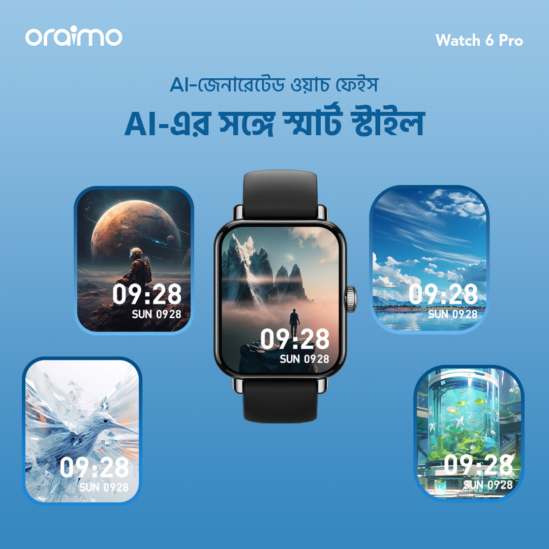 oraimo-Smart-Watch-Watch-6-Pro-OSW-807S-4-Includes a Free Extra Strap