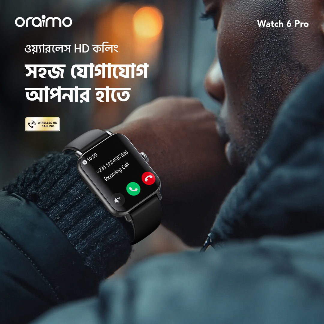 oraimo-Smart-Watch-Watch-6-Pro-OSW-807S-7- Time100+ Sport Modes
