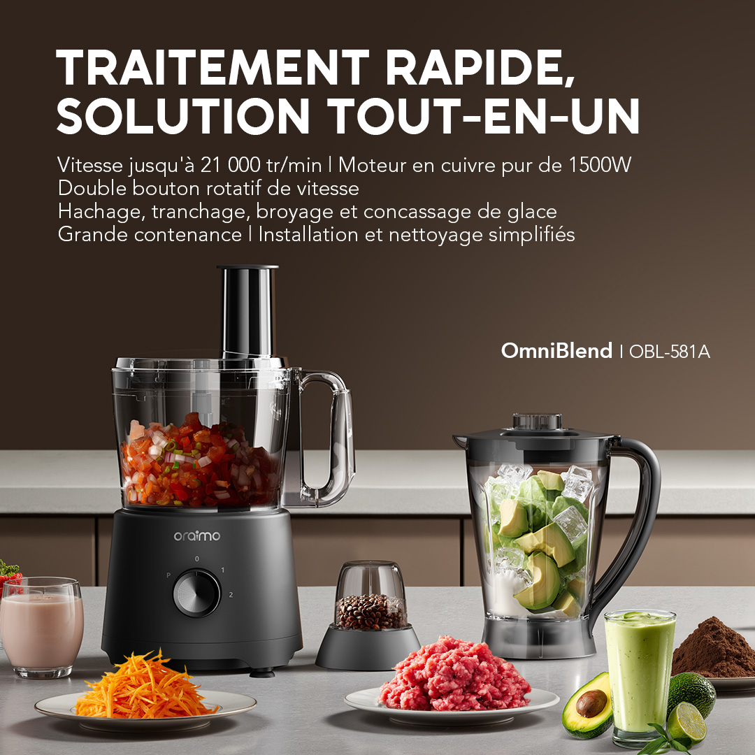 oraimo Multi-Functional Blender OmniBlend OBL-801A 01 RAPID PROCESSING ALL-IN-ONE SOLUTION oraimo Multi-Functional Blender OmniBlend OBL-801A 01 RAPID PROCESSING ALL-IN-ONE SOLUTION