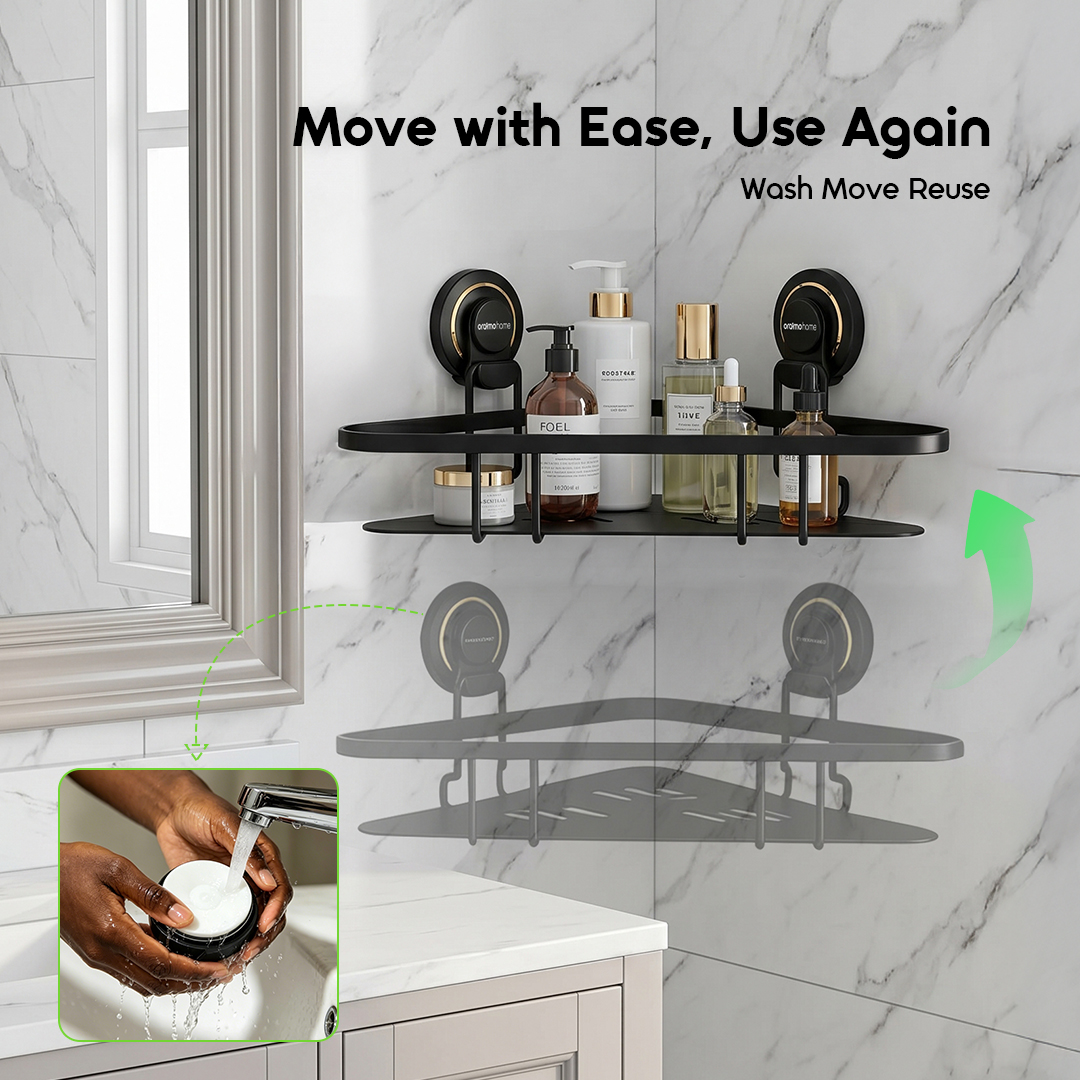 oraimo Corner Rack AngleFit OHES-003 04 Wash Move Reuse No Marks oraimo Corner Rack AngleFit OHES-003 04 Wash Move Reuse No Marks