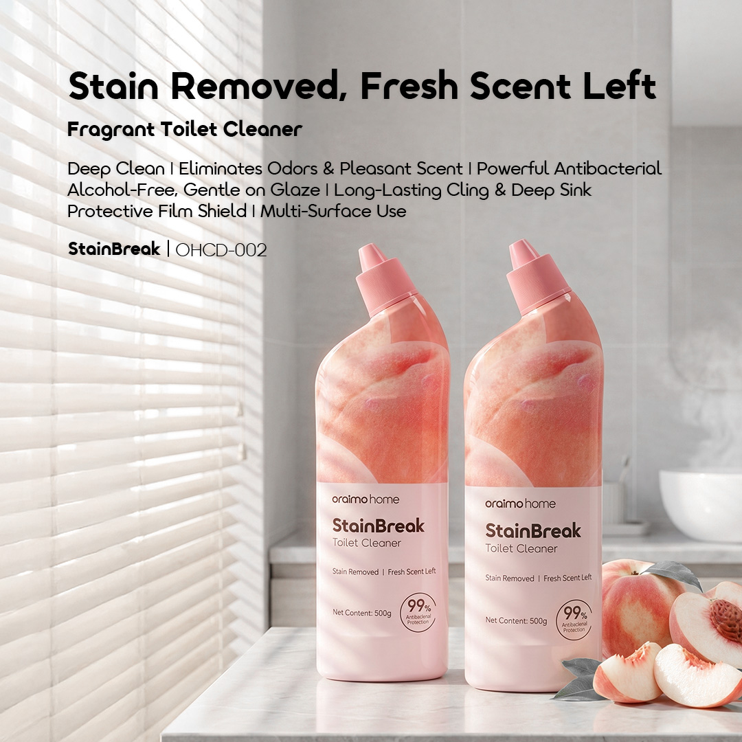oraimo StainBreak Fragrant Toilet Cleaner OHCD-002-PEACH 01 main EN