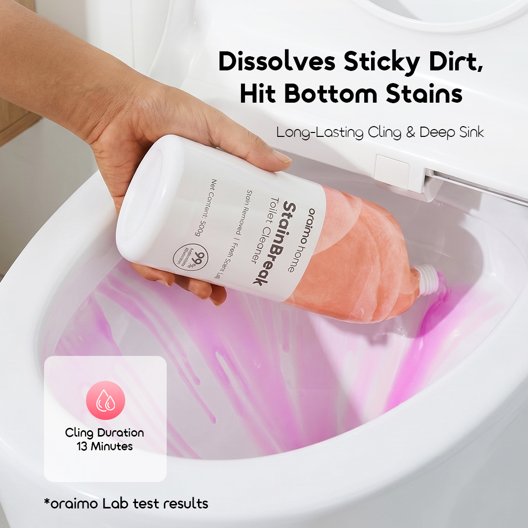 oraimo Stainbreak Fragrant Toilet Cleaner OHCD-002-PEACH 07 duration EN