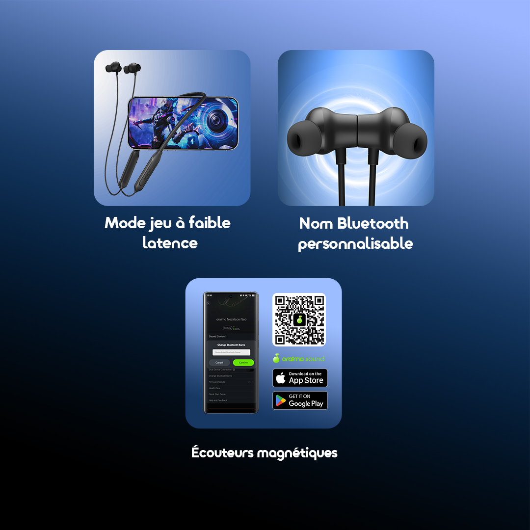 oraimo Earphone Necklace Neo OEB-310 09 Additional Features oraimo Earphone Necklace Neo OEB-310 09 Additional Features