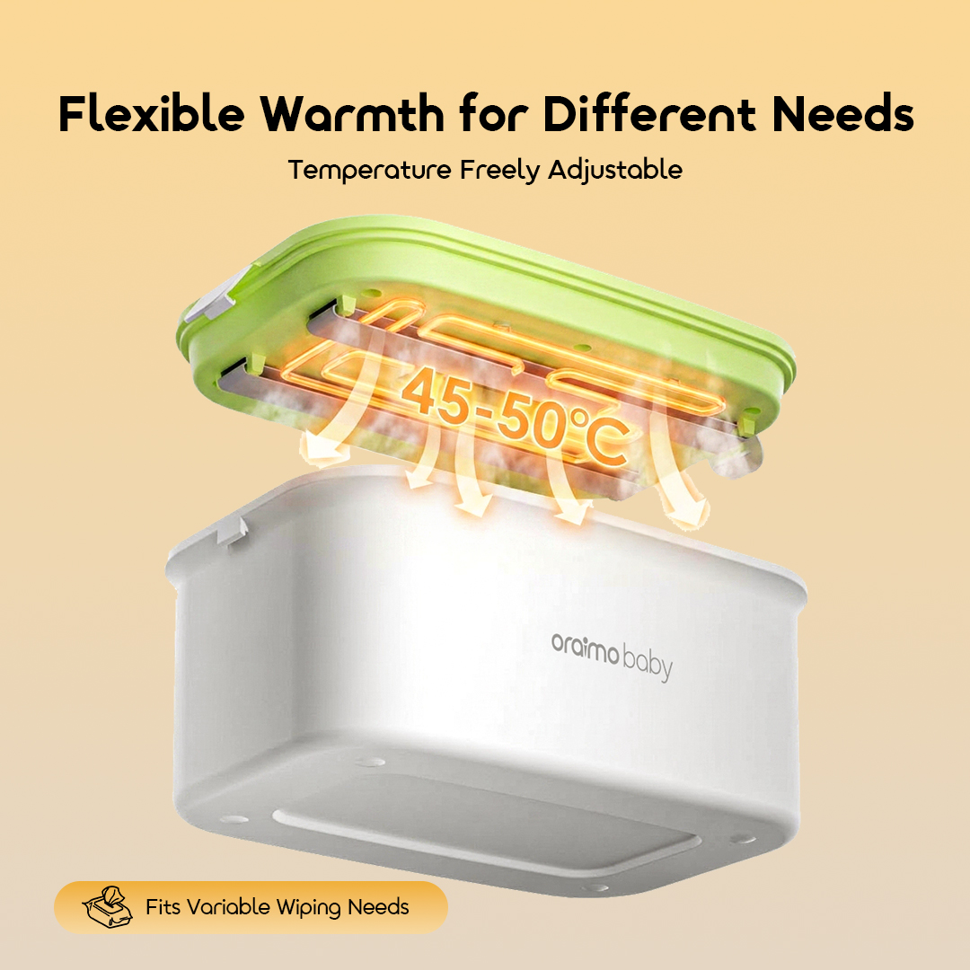 oraimo WarmEase Baby Wipe Warmer OBW-241A 03 flexible EN