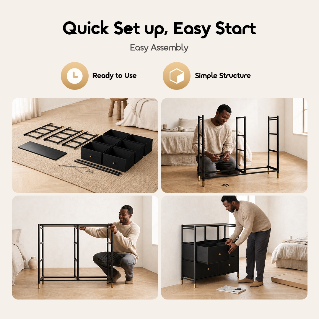 oraimo storage dresser NoirDresser Air OHFN-004 05 easy assembly