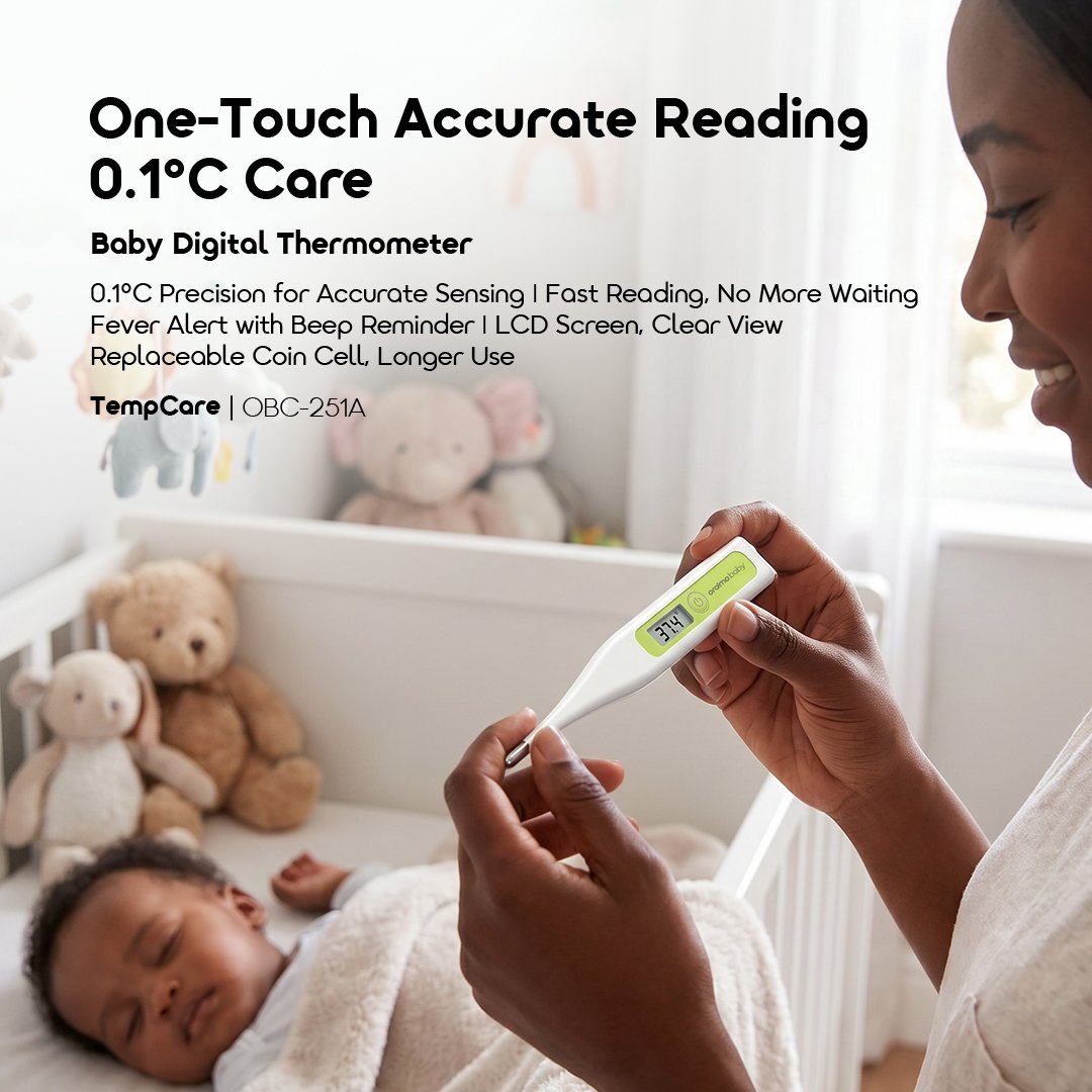 oraimo baby Baby Digital Thermometer TempCare OBC-251A 01 Main Display oraimo baby Baby Digital Thermometer TempCare OBC-251A 01 Main Display