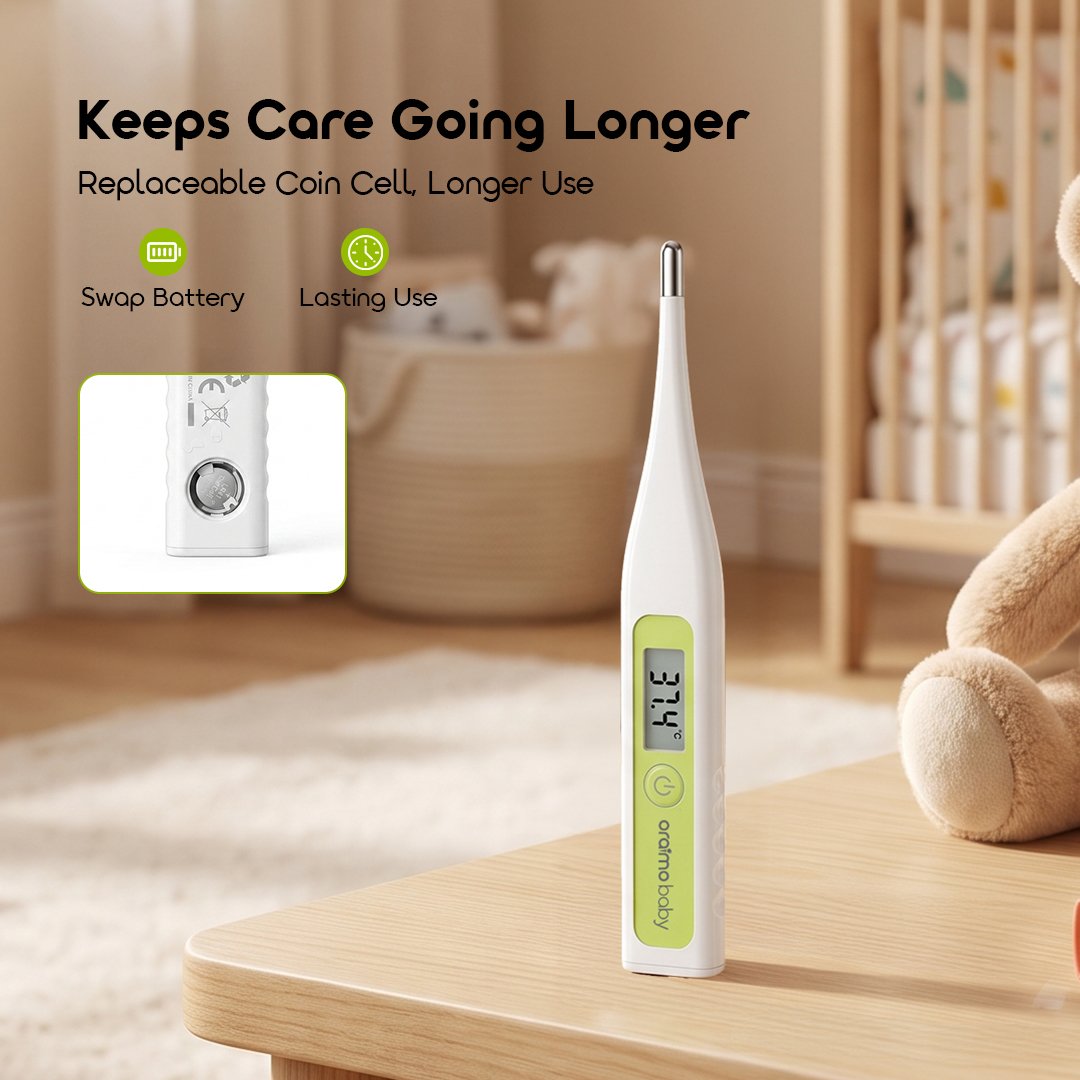 oraimo baby Baby Digital Thermometer TempCare OBC-251A 07 Replaceable Battery oraimo baby Baby Digital Thermometer TempCare OBC-251A 07 Replaceable Battery