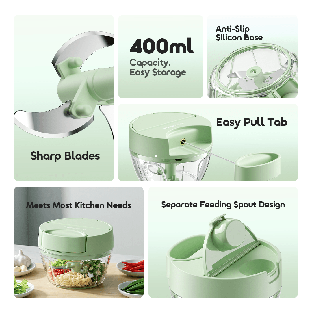oraimo SwiftGar Lite Vegetable Chopper OHKC-014 2 features EN oraimo SwiftGar Lite Vegetable Chopper OHKC-014 2 features EN