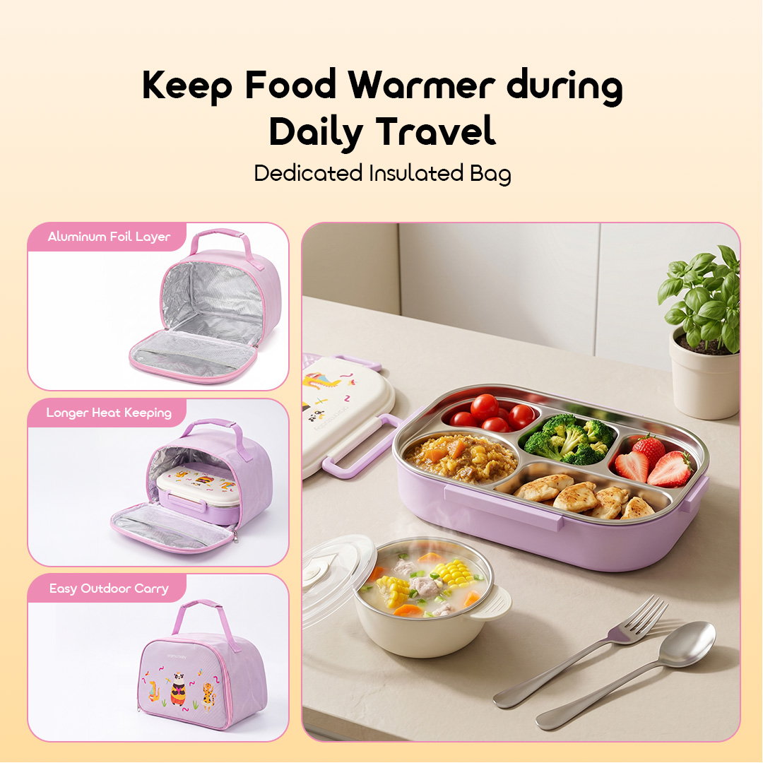 oraimo tastybox kids lunch box africa OBF-563B 07 keep food warmer during daily travel dedicated insulated bag