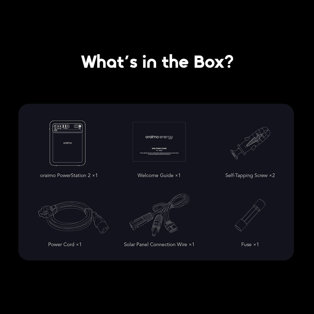 oraimo KILI OPS-5102 what is in the box package contents