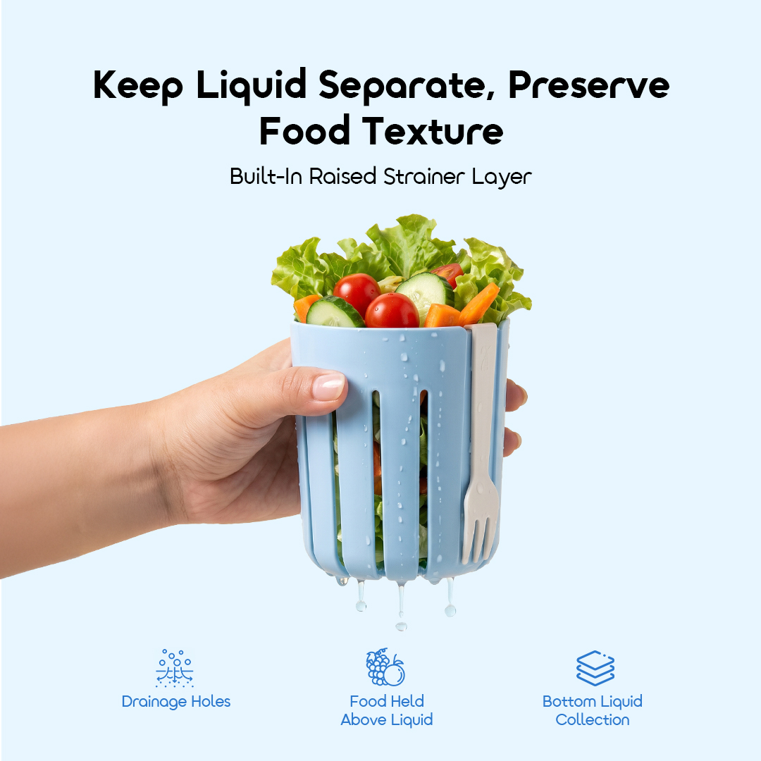 oraimo CoolFresh Reusable Cooling Iced Fresh Box & Salad Cup Set
