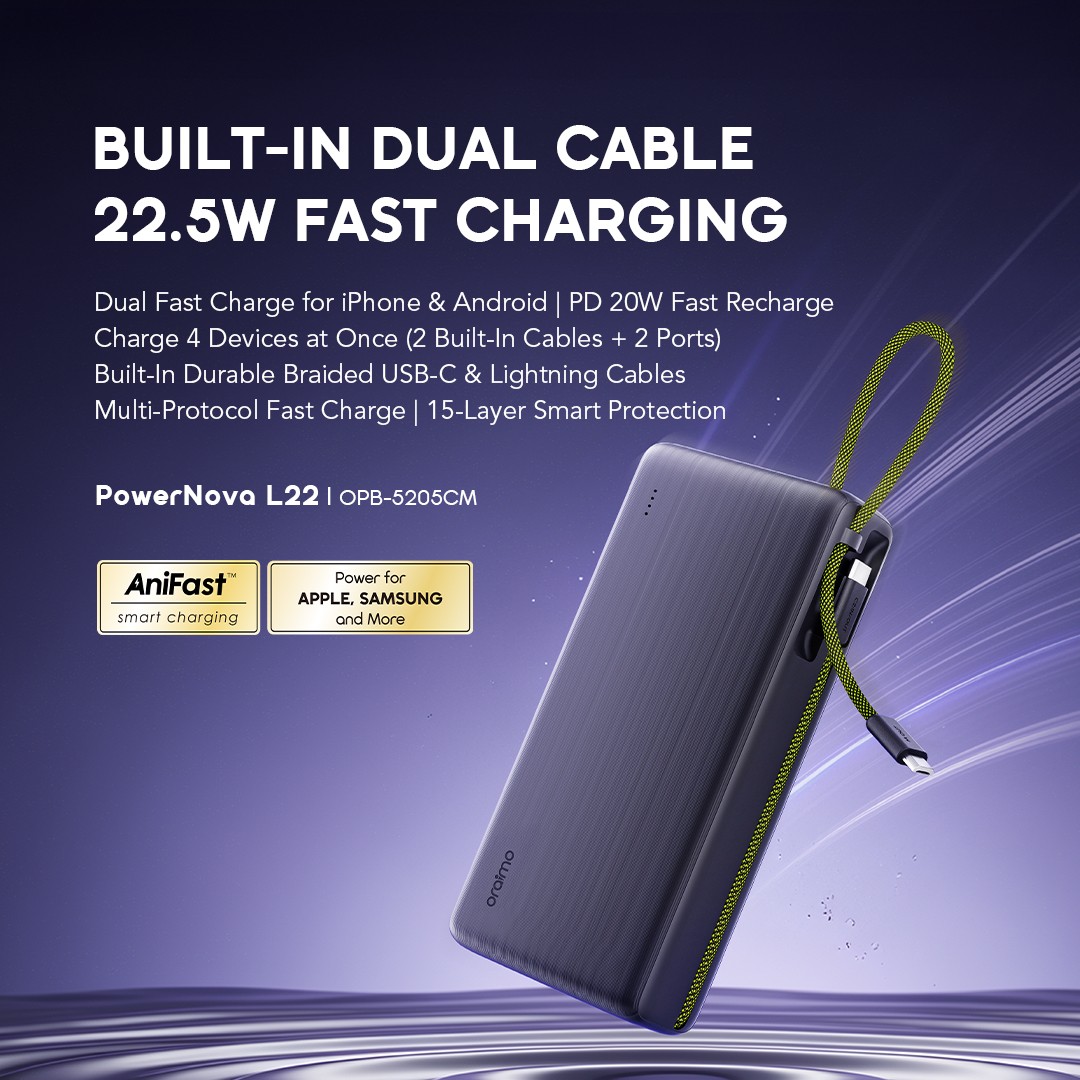 oraimo powerbank powernoval22 opb 5205cm graphiteblack 01 main oraimo powerbank powernoval22 opb 5205cm graphiteblack 01 main