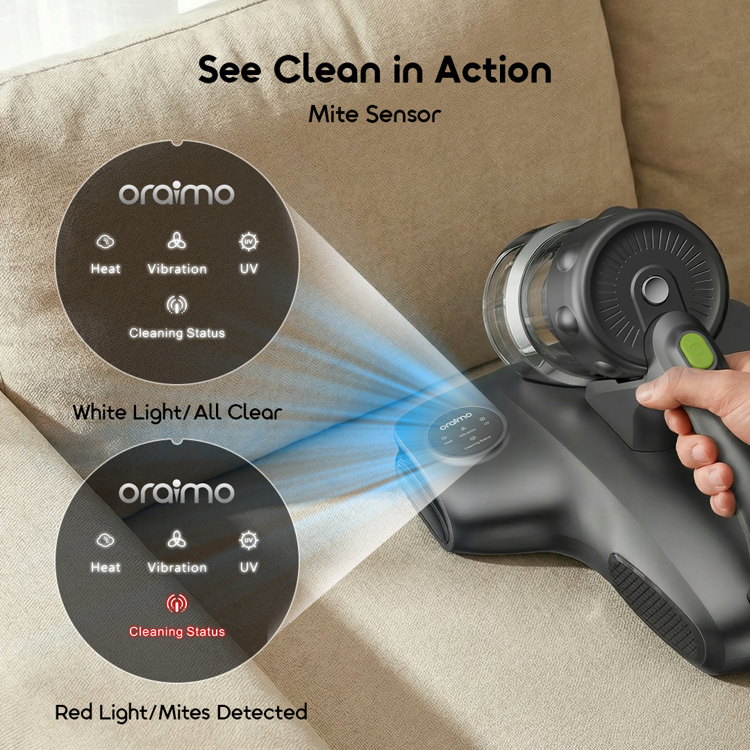 oraimo Mattress Vacuum Cleaner CozyClean OSH-012A 03 See Clean in Action