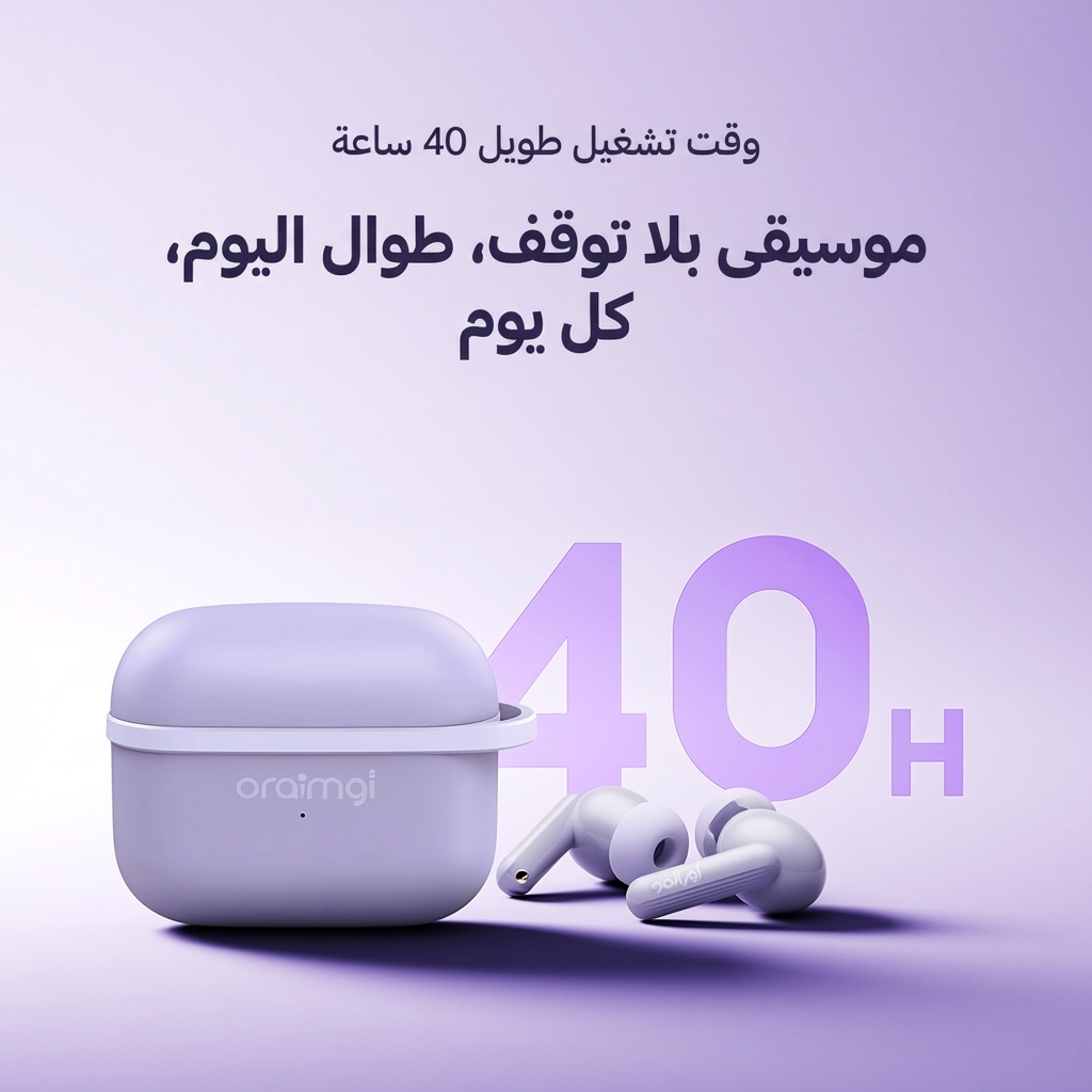 oraimo wireless earbuds SpaceBuds Lite OTW-324 long playtime