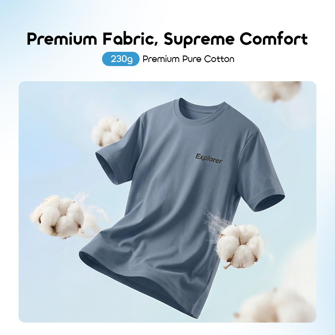 oraimo T-Shirt PureGuard OHDT-001 05 230g Premium Pure Cotton