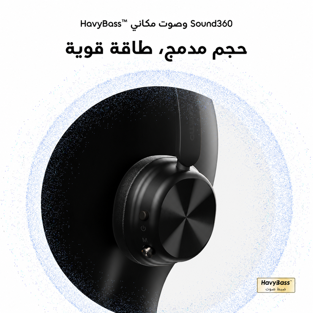oraimo Headphone BoomPop Air OHP-316 06 HavyBass & Sound360 Spatial Audio oraimo Headphone BoomPop Air OHP-316 06 HavyBass & Sound360 Spatial Audio