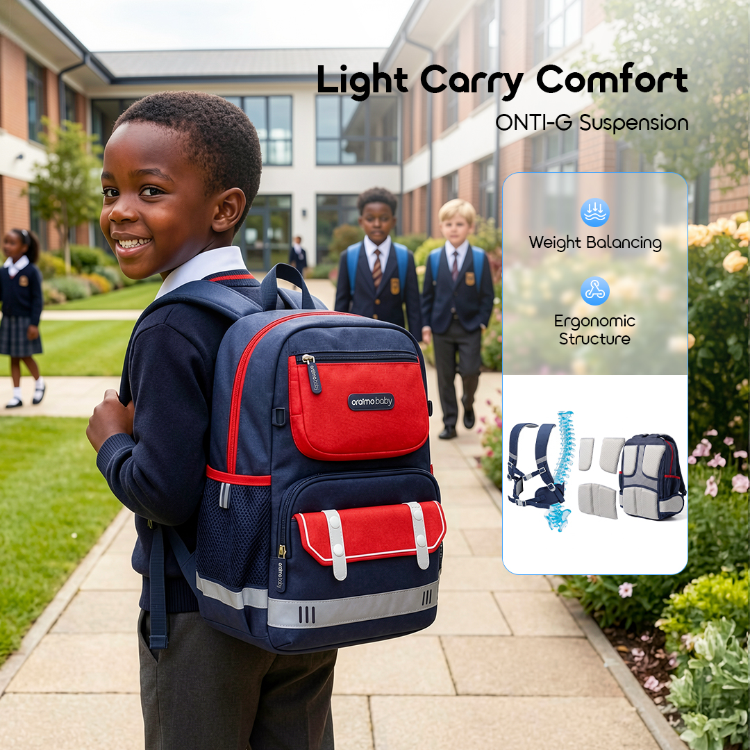 oraimo kids school backpack buddybag obc-544a 04 onti g suspension