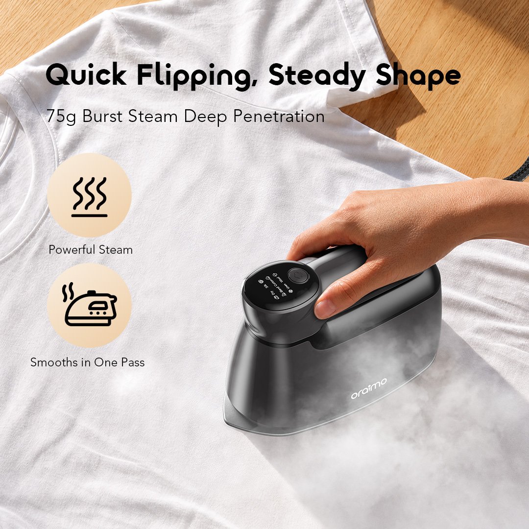 oraimo steamcore lite electric iron africa OEI-201A 06 quick flipping