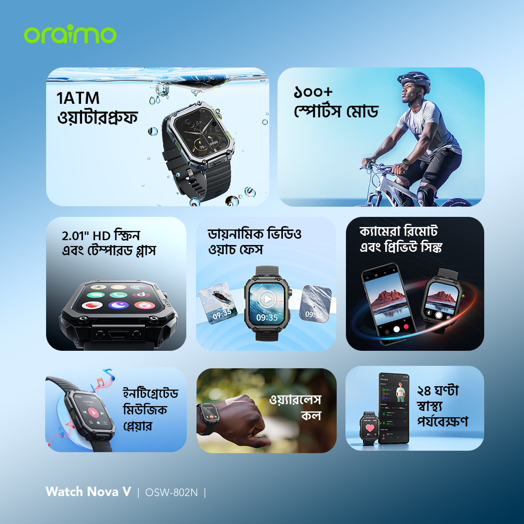 স্মার্ট ওয়াচ Watch Nova V OSW-802N features