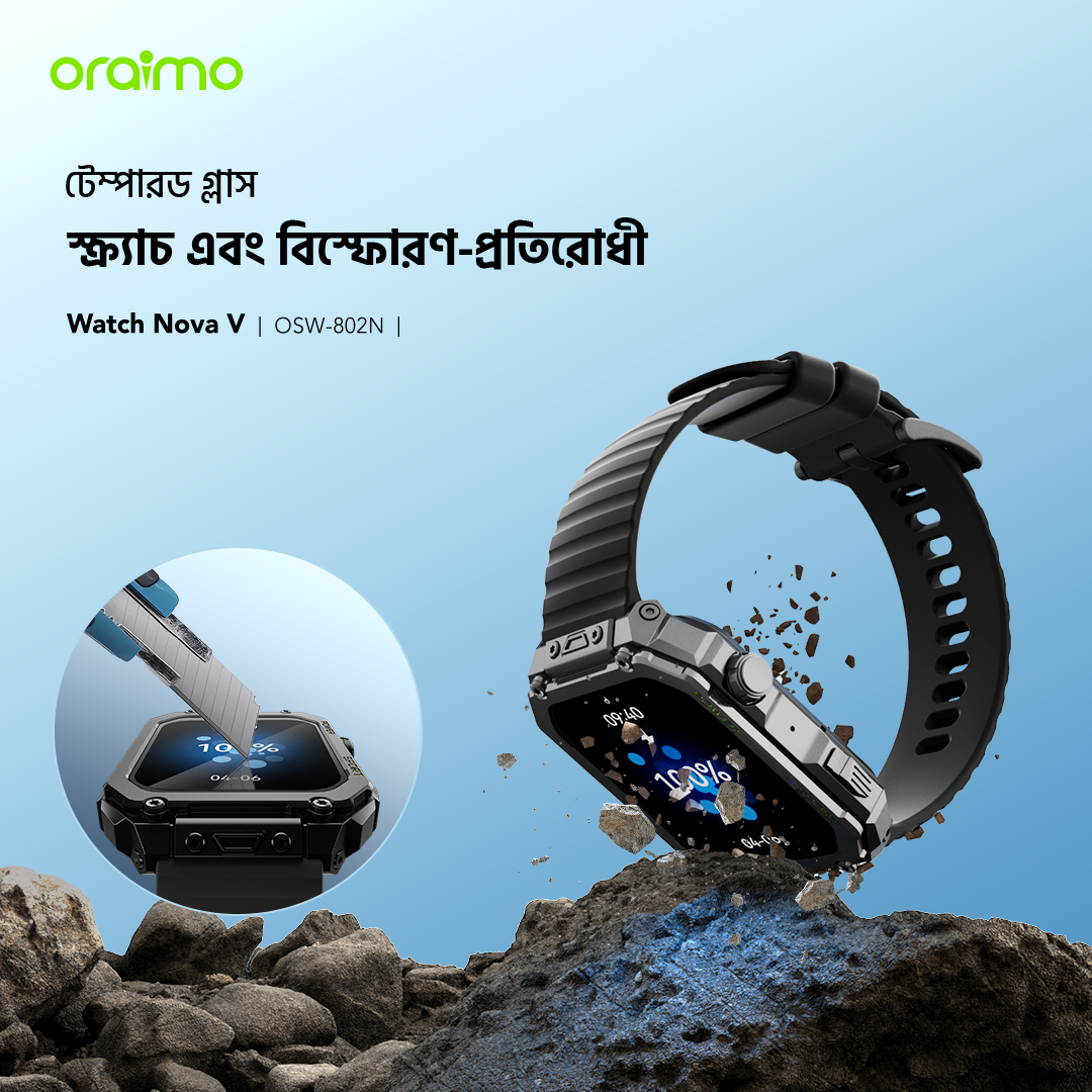 স্মার্ট ওয়াচ Watch Nova V OSW-802N tempered glass